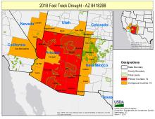 MAP - AZ - MAR 8 2018 DISASTER DROUGHT AREAS